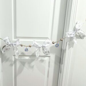 Handmade Silver/Blue Holiday Garland